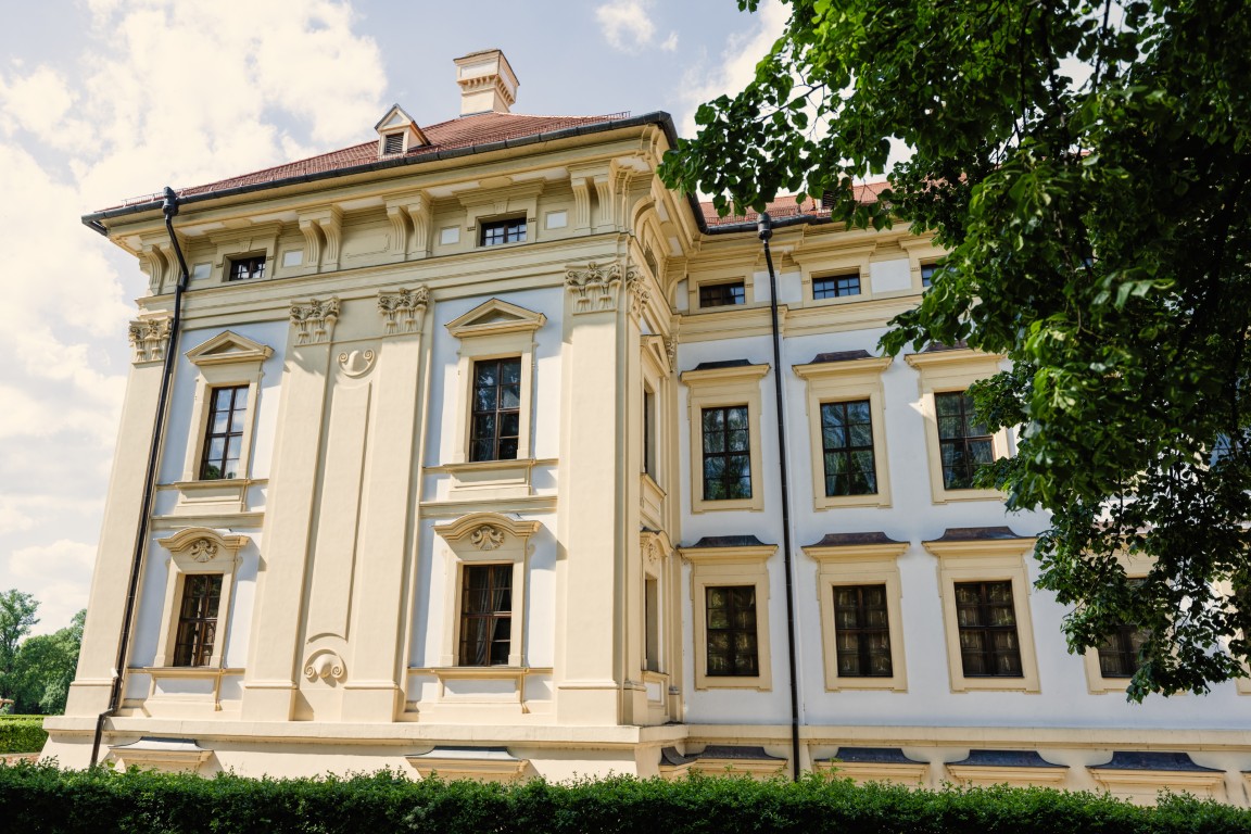 Slavkov Castle, also known as Austerlitz Castle, is a Baroque pa