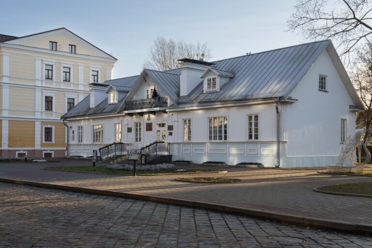 Grodno, Belarus, 01.03.2023: View of the building of the house m